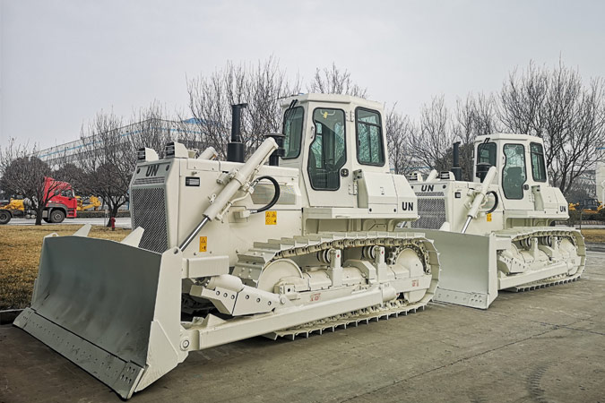 世界有我，山推助力聯(lián)合國維和任務(wù)。